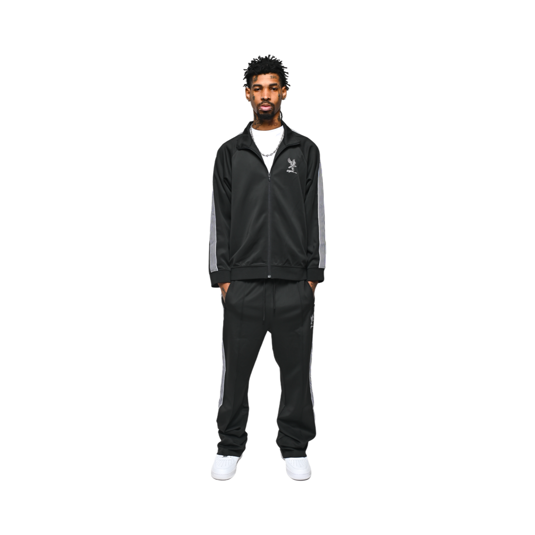 Black Acquire Track Suit Jacket