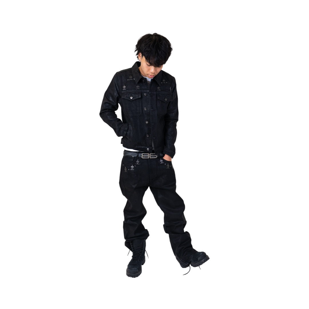 Acquire "Black Wax" Denim Jeans