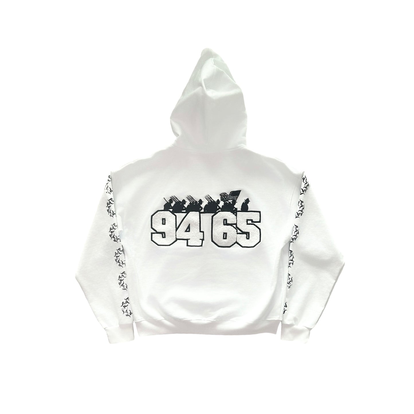 Acquire "AA Logo" Full-Zip Hoodie White