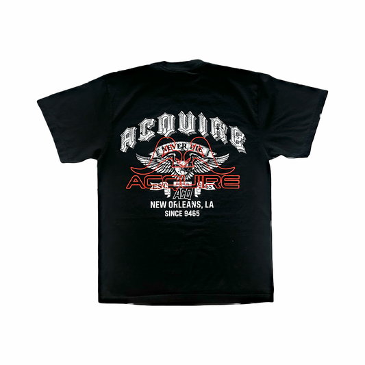 Acquire “AA” Flame Eagle Tee Black