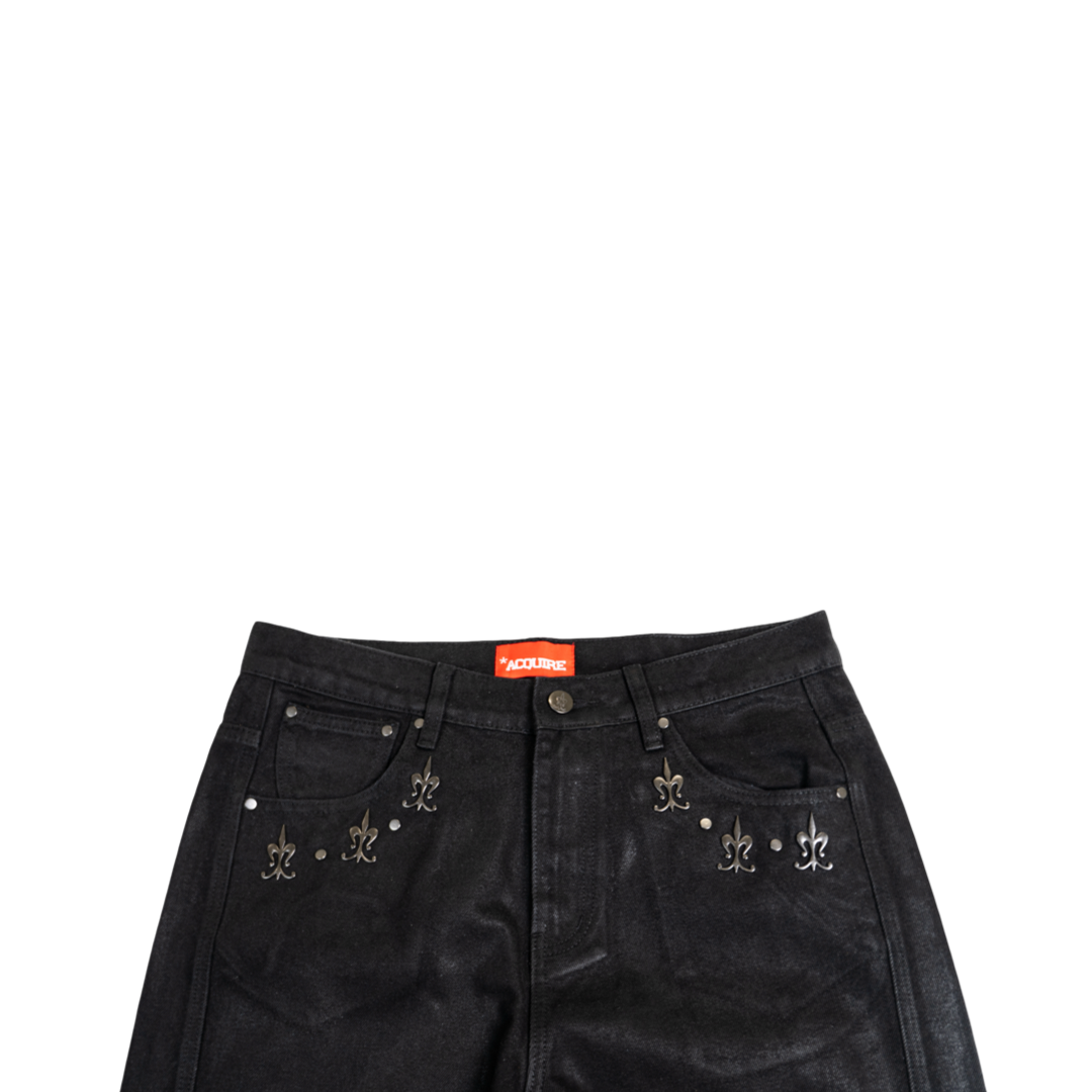 Acquire "Black Wax" Denim Jeans