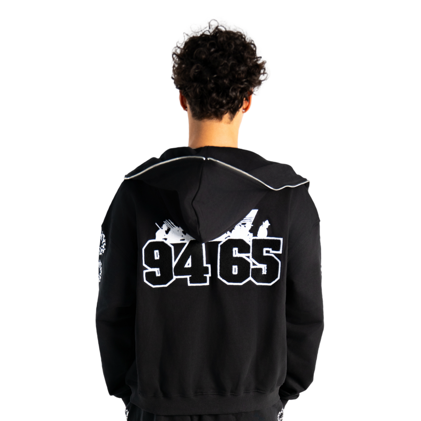Acquire "AA Logo" Full-Zip Hoodie Black