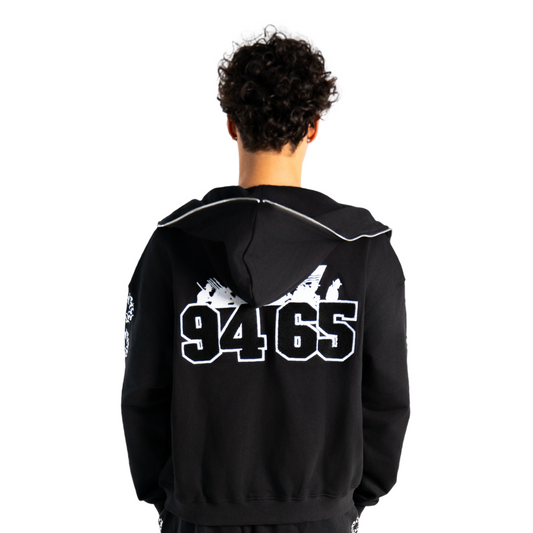 Acquire Logo Full-Zip Hoodie Black