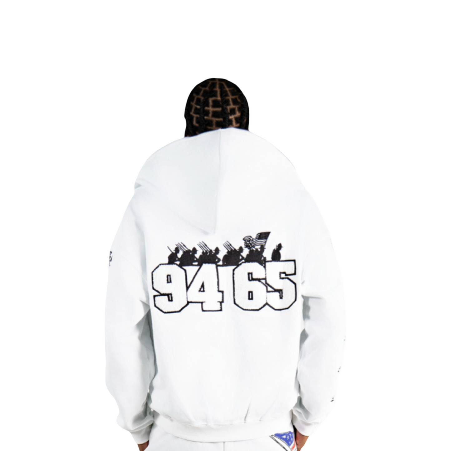 Acquire "AA Logo" Full-Zip Hoodie White