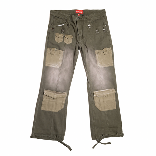 Acquire Utility Cargo Pants Olive Green