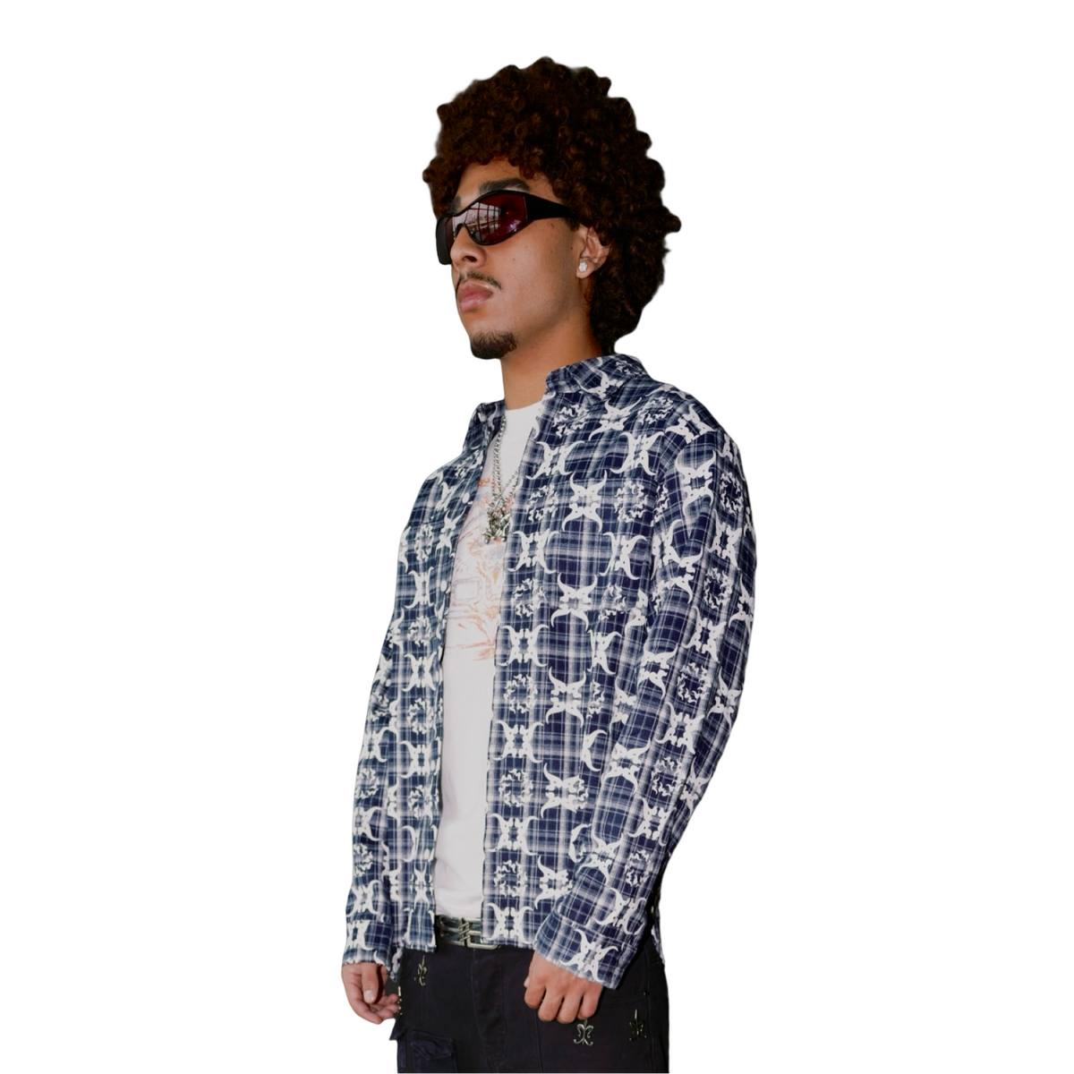 Acquire Custom Flannel Navy
