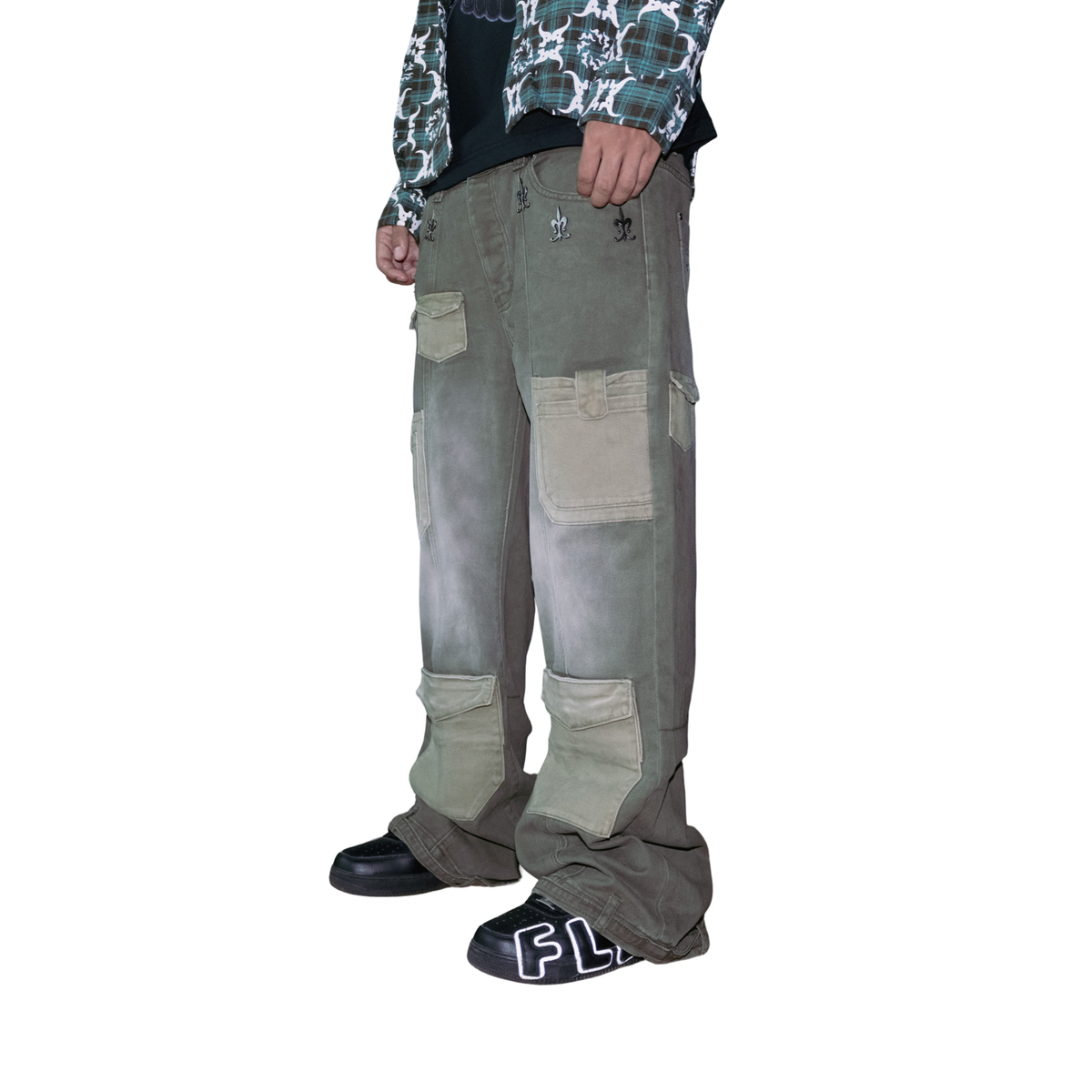 Acquire Utility Cargo Pants Olive Green